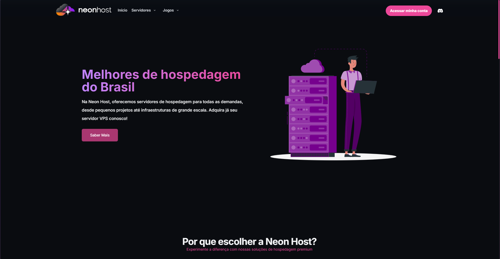 Neon Host - Desktop